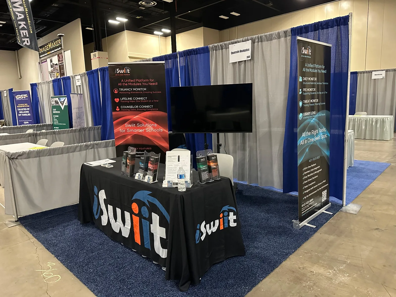 Quatrain Analytics booth at TASA Midwinter 2026